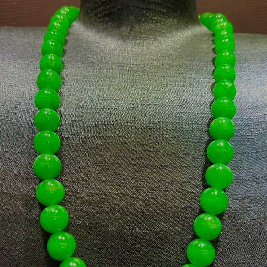 Imperial Green beads Jadeite necklace
