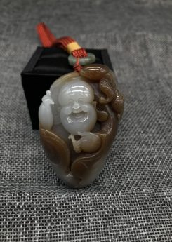 Laughing Buddha Handle Piece Nephrite