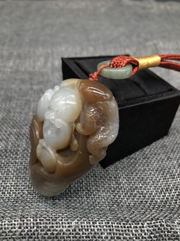 Laughing Buddha Handle Piece Nephrite - Image 4