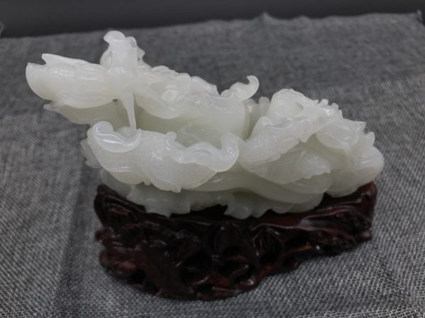 Nephrite Ornament Well Carved as Cabbage - Image 2