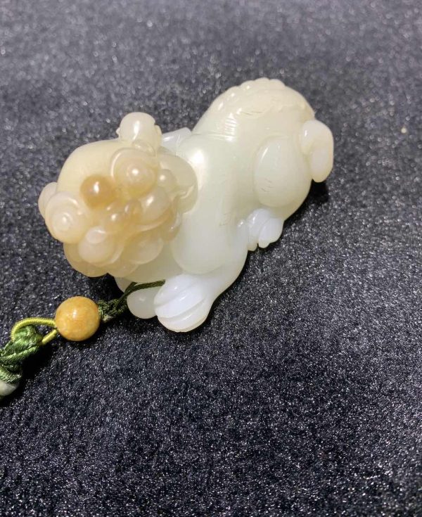 Natural white jade PiXiu carving nephrite - Image 4