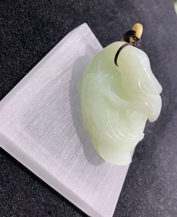 Natural white jade Swan Nephrite - Image 3