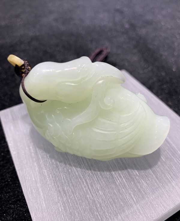Natural white jade Swan Nephrite - Image 5