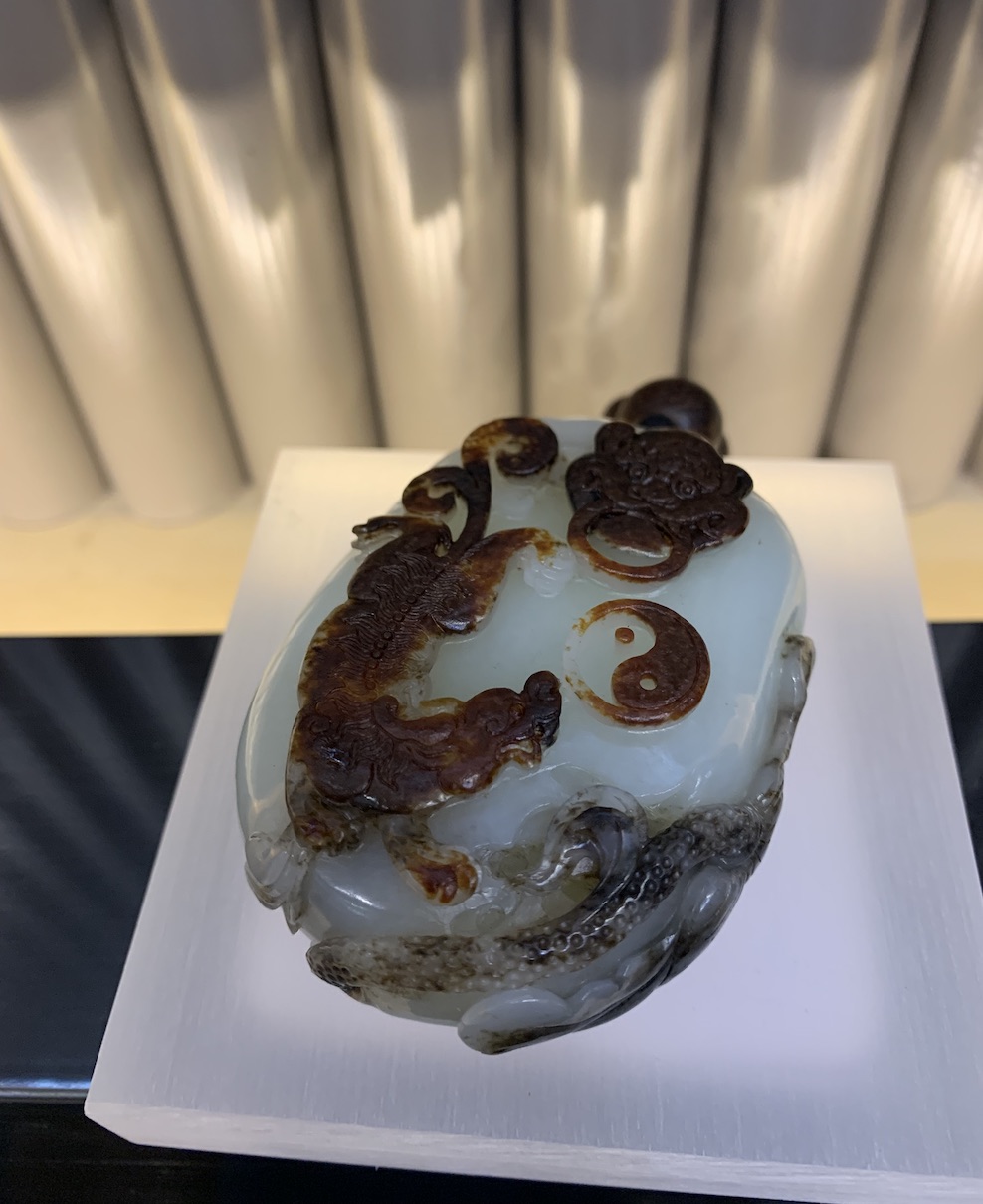 natural white jade Pixiu Lotus nephrite - Image 4