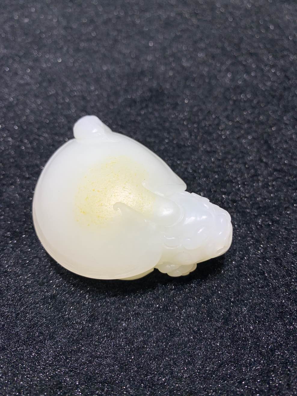 Natural white jade dragon turtle nephrite - Image 2