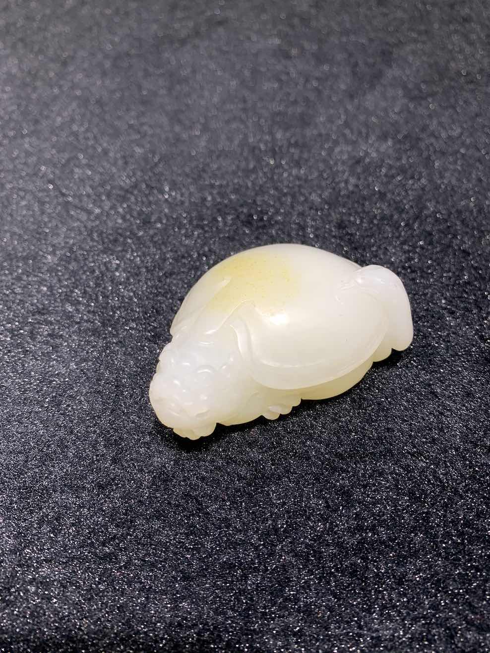 Natural white jade dragon turtle nephrite - Image 5