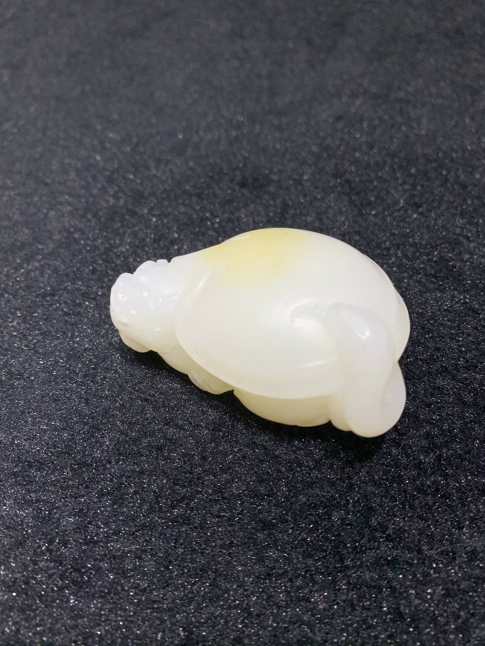 Natural white jade dragon turtle nephrite - Image 3
