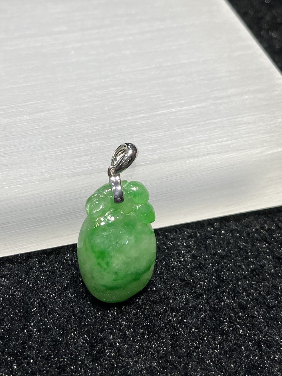 Translucent green peach jadeite pendant - Nanyang Jade –Authentic ...