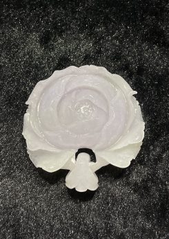 Translucent faint lavender flower jadeite pendant[SOLD OUT]
