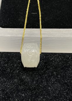 Icy translucent donut shape jadeite pendant[SOLD OUT]