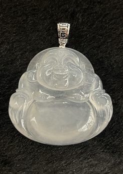 Icy Laughing Buddha Jadeite Pendant[SOLD OUT]