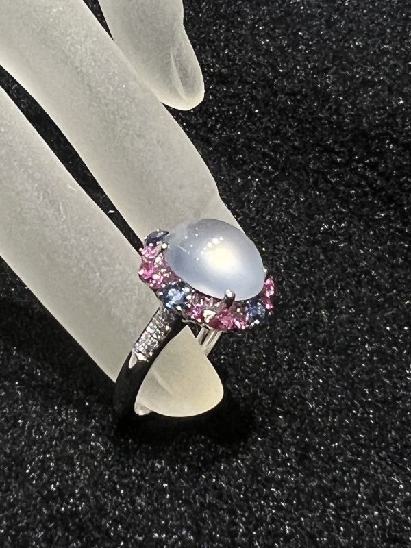 near Transparent glassy cabochon jadeite ring[SOLD OUT] - Image 4