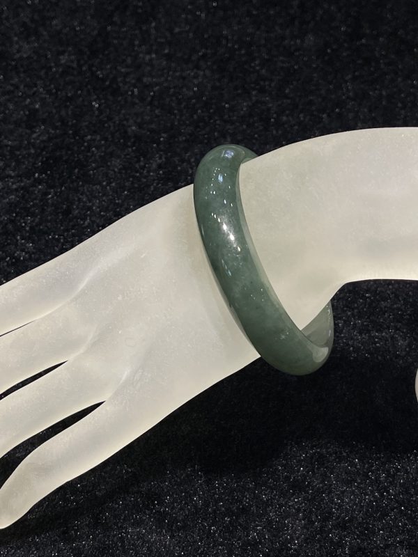translucent bluish green jadeite bangle[SOLD OUT]