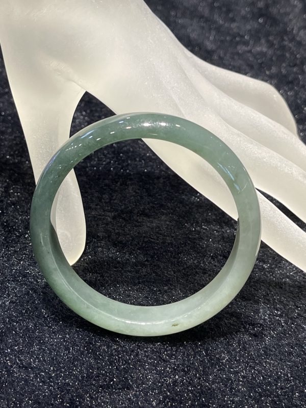 translucent bluish green jadeite bangle[SOLD OUT] - Image 4