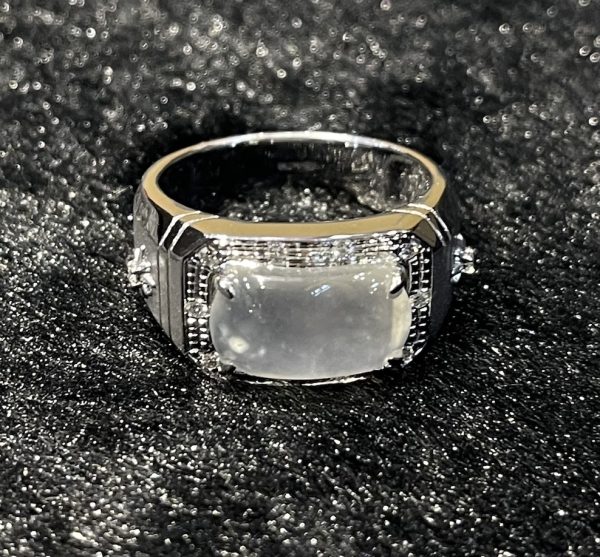 Highly translucent icy saddle jadeite ring[SOLD OUT] - Image 2