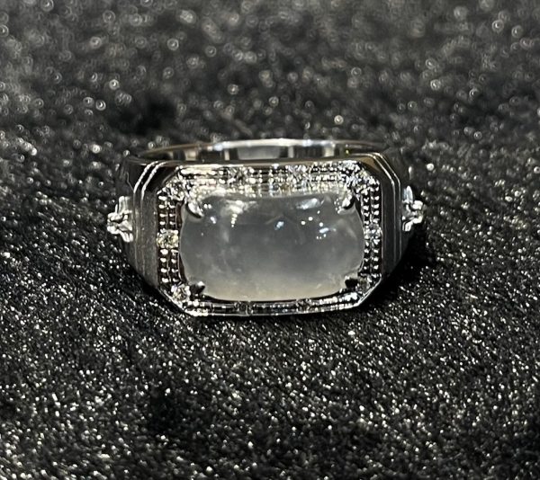 Highly translucent icy saddle jadeite ring[SOLD OUT] - Image 4