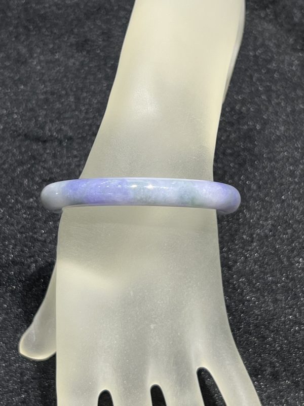 translucent lavender with green jadeite bangle[SOLD OUT] - Image 2