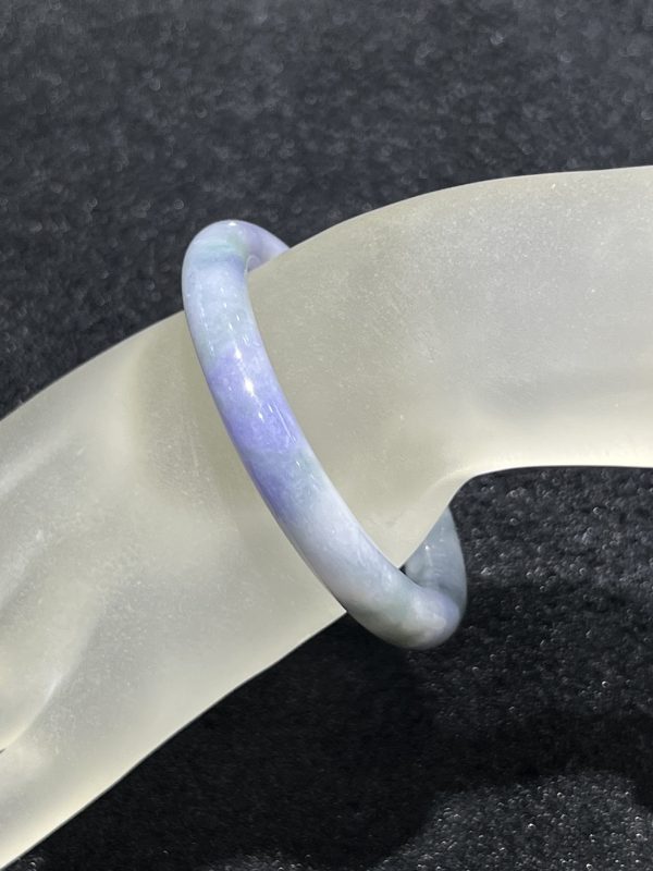 translucent lavender with green jadeite bangle[SOLD OUT] - Image 4