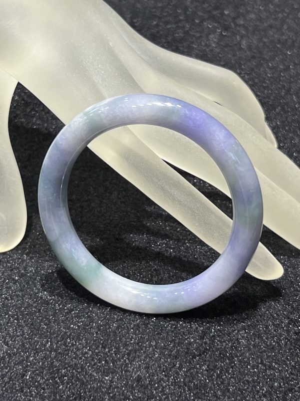 translucent lavender with green jadeite bangle[SOLD OUT] - Image 5