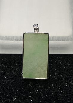 icy translucent floral green jadeite pendant[SOLD OUT]