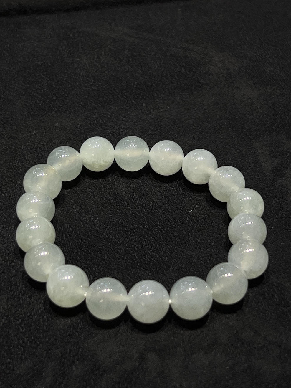 Icy Translucent beads Jadeite Bracelet